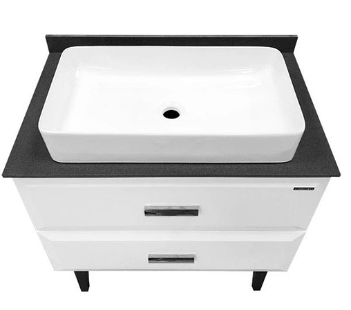 Тумба-умывальник напольная Comforty Империя 80 белый/серый 00004142360CF