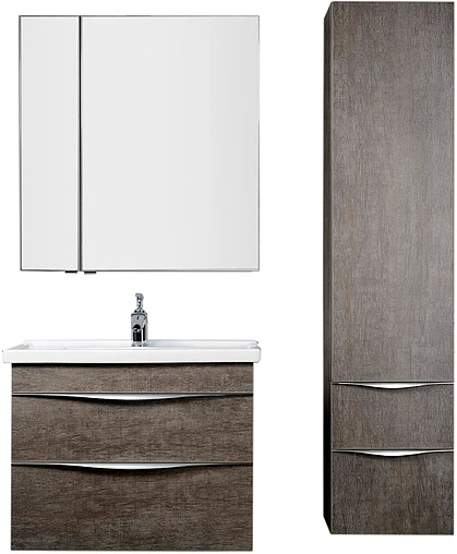 Шкаф-зеркало Aquanet Эвора 80 R дуб антик 00182741 Шкаф-зеркало Aquanet Эвора 80 R дуб антик 00182741