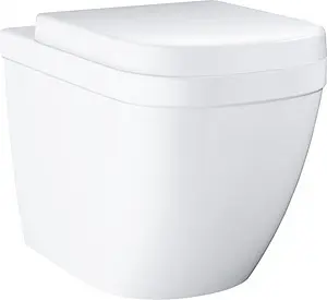 Унитаз приставной безободковый Grohe Euro Ceramic белый 3933900H, 1