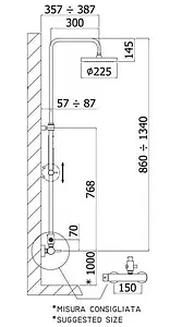 Душевая система со смесителем для душа Paffoni Master хром ZCOL600CR Душевая система со смесителем для душа Paffoni Master хром ZCOL600CR, 2