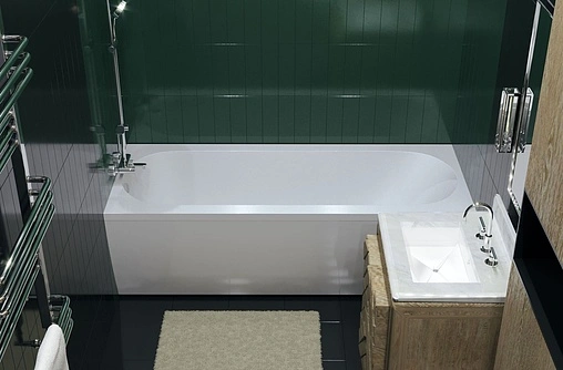 Ванна из искусственного камня Esse Borneo 180x80 белый EBOR1802