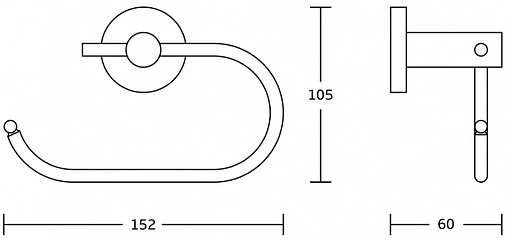 Держатель для запасных рулонов Gross Aqua Delta хром GA18033B Держатель для запасных рулонов Gross Aqua Delta хром GA18033B