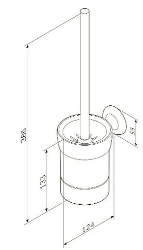Ёршик для унитаза Am.Pm Like хром A8033400