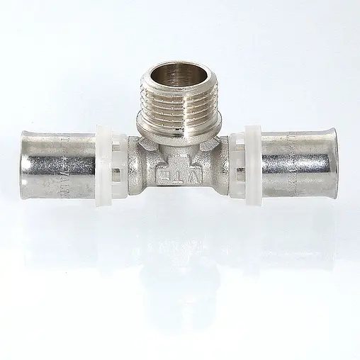 Тройник пресс переходной 32мм x 1"н x 32мм Valtec VTm.233.N.320632 Тройник пресс переходной 32мм x 1"н x 32мм Valtec VTm.233.N.320632