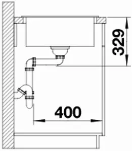 Мойка кухонная Blanco Legra XL 6 S 86 алюметаллик 523327, 5