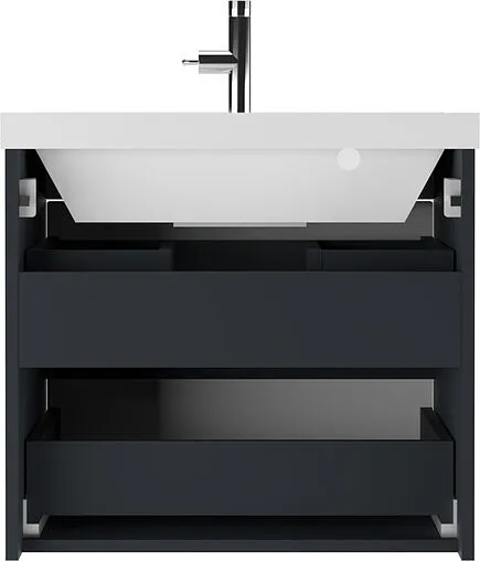 Тумба-умывальник подвесной Домино Karat 60 серый тауп DK3215T+4627173210164