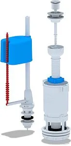 Комплект арматуры для бачка штоковый ½&quot; пластик нижний Ани Пласт Эконом WC4550M, 1