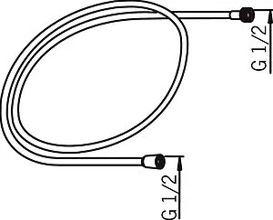 Шланг для душа Oras 200см хром 241020, 2