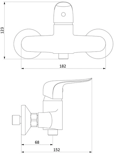 Смеситель для ванны Damixa Palace Evo хром 321000000 Смеситель для ванны Damixa Palace Evo хром 321000000