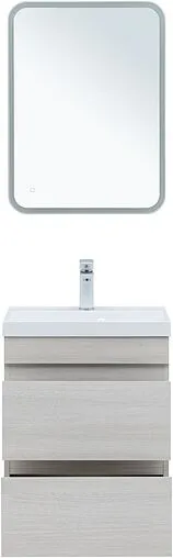 Тумба-умывальник подвесная Aquanet Нота New 50 дуб холден 00334202+00204095