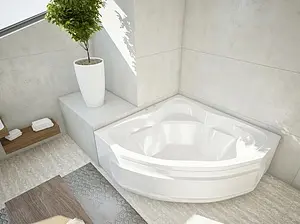 Ванна акриловая Aquatek Сириус 164х164 с фронтальной панелью, с каркасом (вклеенный) SIR164-0000002, 3