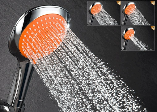 Душевая система со смесителем для ванны D&amp;K Berlin.Kunste оранжевый/хром DA1433713A02