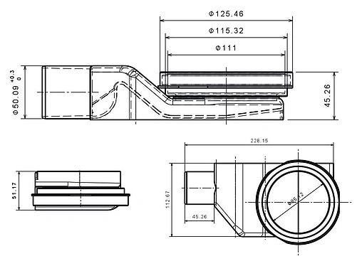 Трап горизонтальный Set Pestan Confluo Standart Angle 2 200x200мм 13000014 Трап горизонтальный Set Pestan Confluo Standart Angle 2 200x200мм 13000014