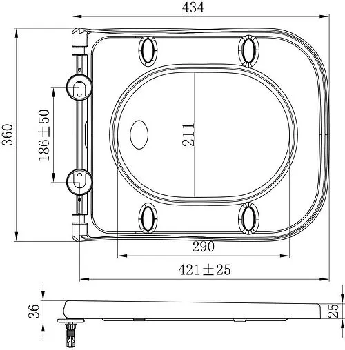 Крышка-сиденье для унитаза с микролифтом Allen Brau Infinity белый 4.21010.20
