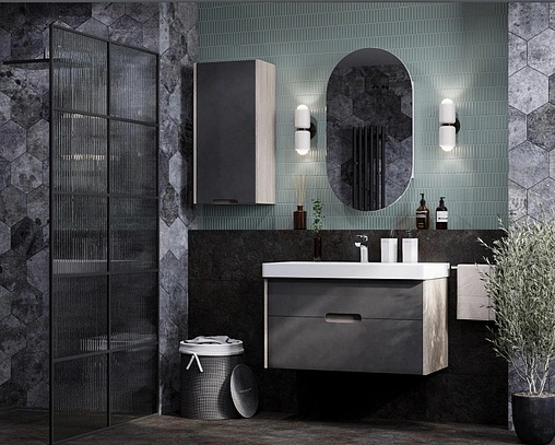 Шкаф-зеркало Aquaton Оливия 55 R белый 1A254502OL010