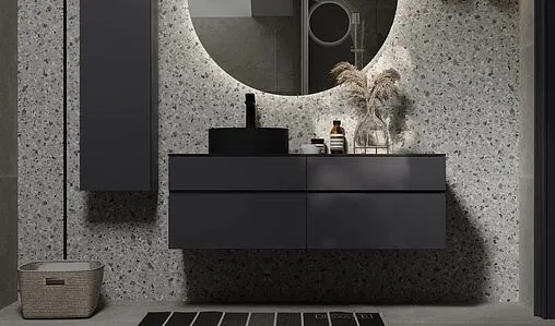 Тумба-умывальник подвесная Raval Decent 120 антрацит Dec.01.120/P/A/RL