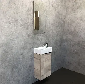 Тумба-умывальник подвесная Comforty Асти 40 дуб дымчатый 00-00000831CF, 5