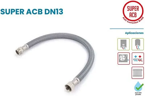 Гибкая подводка в полимерной оплетке Tucai SUPER ACB DN13 0.6м x ½"в x ½"в 201802 Гибкая подводка в полимерной оплетке Tucai SUPER ACB DN13 0.6м x ½"в x ½"в 201802
