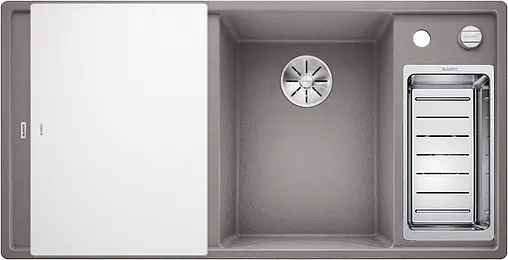 Мойка кухонная Blanco Axia III 6 S 100 R (доска стекло) алюметаллик 523474