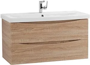 Тумба-умывальник подвесная BelBagno MARINO-CER 80 Rovere Bianco MARINO-CER-800-2C-SO-WO-P+BB-0322-80-LVB, 3