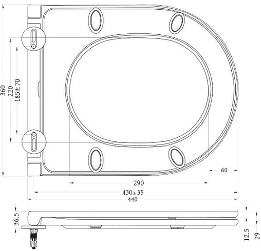 Крышка-сиденье для унитаза с микролифтом BelBagno белый BB870SC
