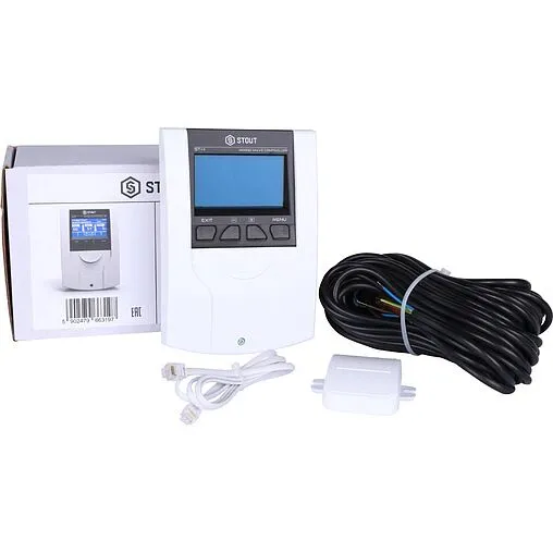 Проводной контроллер для управления работой смесительного клапана Stout i-1 STE-0101-001001