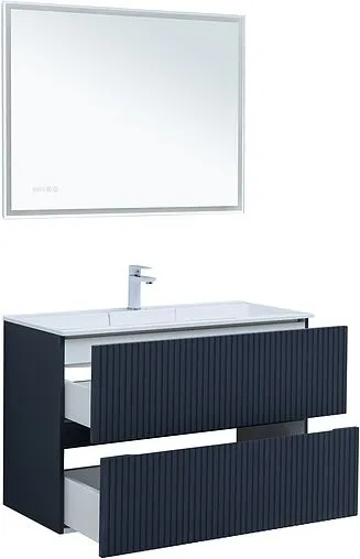 Тумба-умывальник Aquanet Джейн 100 маренго 00313304+