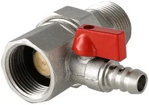 Клапан отсечной с дренажем 1"в x 1"н x ш Valtec VT.537.N.06 Клапан отсечной с дренажем 1"в x 1"н x ш Valtec VT.537.N.06, 1