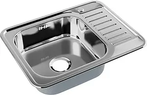 Мойка кухонная IDDIS Barse 65 L хром BAS65PLi77, 3