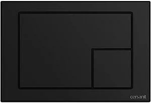 Клавиша смыва для унитаза Cersanit Corner 68324 черный матовый Клавиша смыва для унитаза Cersanit Corner 68324 черный матовый, 1