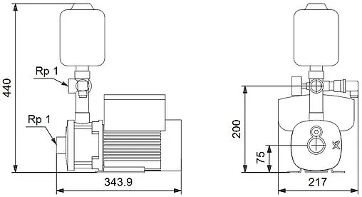 Станция автоматического водоснабжения Grundfos CMBE 3-62 98374701