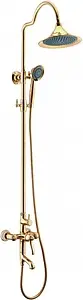 Душевая система со смесителем для ванны Lemark Greek золото LM5562GG Душевая система со смесителем для ванны Lemark Greek золото LM5562GG, 1