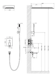 Душевая система со смесителем для ванны Timo Briana хром SX-7119/00SM Душевая система со смесителем для ванны Timo Briana хром SX-7119/00SM, 2
