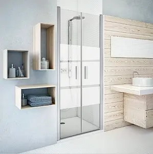 Дверь в нишу 800мм прозрачное/матовое стекло Roltechnik Tower Line TCN2/800 731-8000000-01-20, 4