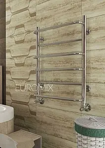 Полотенцесушитель водяной лесенка Terminus Евромикс П6 450х596 полированная сталь 4670030723116, 3