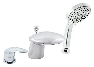 Смеситель на борт ванны на 3 отверстия Rav Slezak Dunaj хром D471.5S, 1