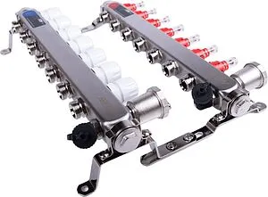 Группа коллекторная с расходомерами 7 отводов 1&quot;в/в x ¾&quot;ек FDV S1103C-2/7, 3