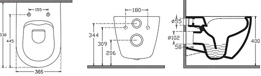 Унитаз подвесной безободковый ISVEA Infinity слоновая кость 10NF02001-2K