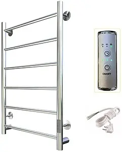 Полотенцесушитель электрический лесенка Тругор Аспект Пэк сп 1 80х50 32 мм полированная сталь Полотенцесушитель электрический лесенка Тругор Аспект Пэк сп 1 80х50 32 мм полированная сталь, 3