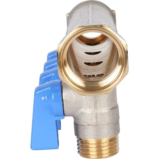 Коллектор запорный проходной 4 отвода синий ¾&quot;в/н x ½&quot;н Stout SMB 6211 341204