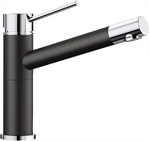 Смеситель для кухни Blanco Alta чёрный/хром 526162 Смеситель для кухни Blanco Alta чёрный/хром 526162, 1