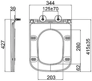 Унитаз подвесной безободковый Lemark Florex Торнадо 3.0 белый глянец 9614001, 3