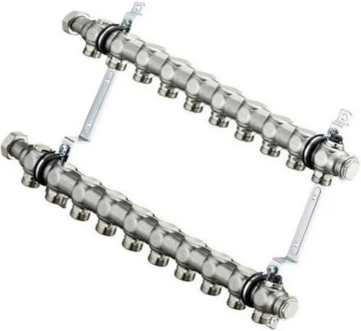 Группа коллекторная распределительная 10 отводов 1&quot;нг x ¾&quot;ек Oventrop Multidis SH 1407160