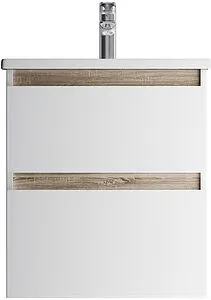 Тумба под умывальник подвесная Am.Pm X-Joy 55 белый/светлое дерево M85AFHX0552WG, 1