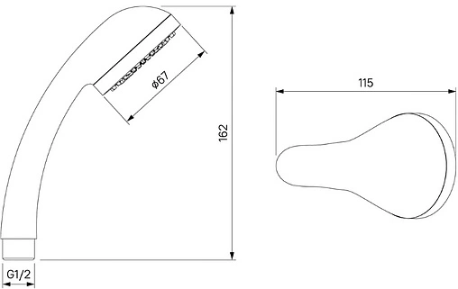 Смеситель для ванны с длинным изливом Milardo Tring хром TRISBL2M10 Смеситель для ванны с длинным изливом Milardo Tring хром TRISBL2M10