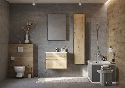 Тумба под умывальник подвесная Aquaton Либерти 75 дуб эльвезия 1A279501LYC70