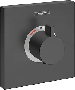 Термостат для 1 потребителя Hansgrohe ShowerSelect Highflow шлифованный чёрный хром 15760340, 1