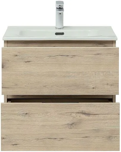 Тумба под умывальник подвесная Aquanet Алвита New 60 дуб веллингтон 00277513