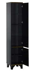 Шкаф-пенал напольный Aquanet Валенса чёрный/золото 180044 Шкаф-пенал напольный Aquanet Валенса чёрный/золото 180044, 4