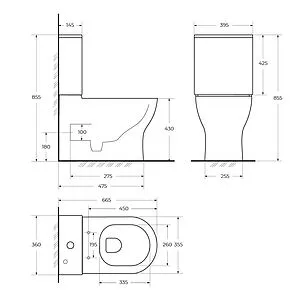 Чаша унитаза BelBagno Sfera-R белый BB2141CP-TOR/SC Чаша унитаза BelBagno Sfera-R белый BB2141CP-TOR/SC, 2